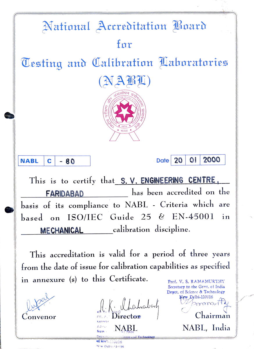 NABL Certificate